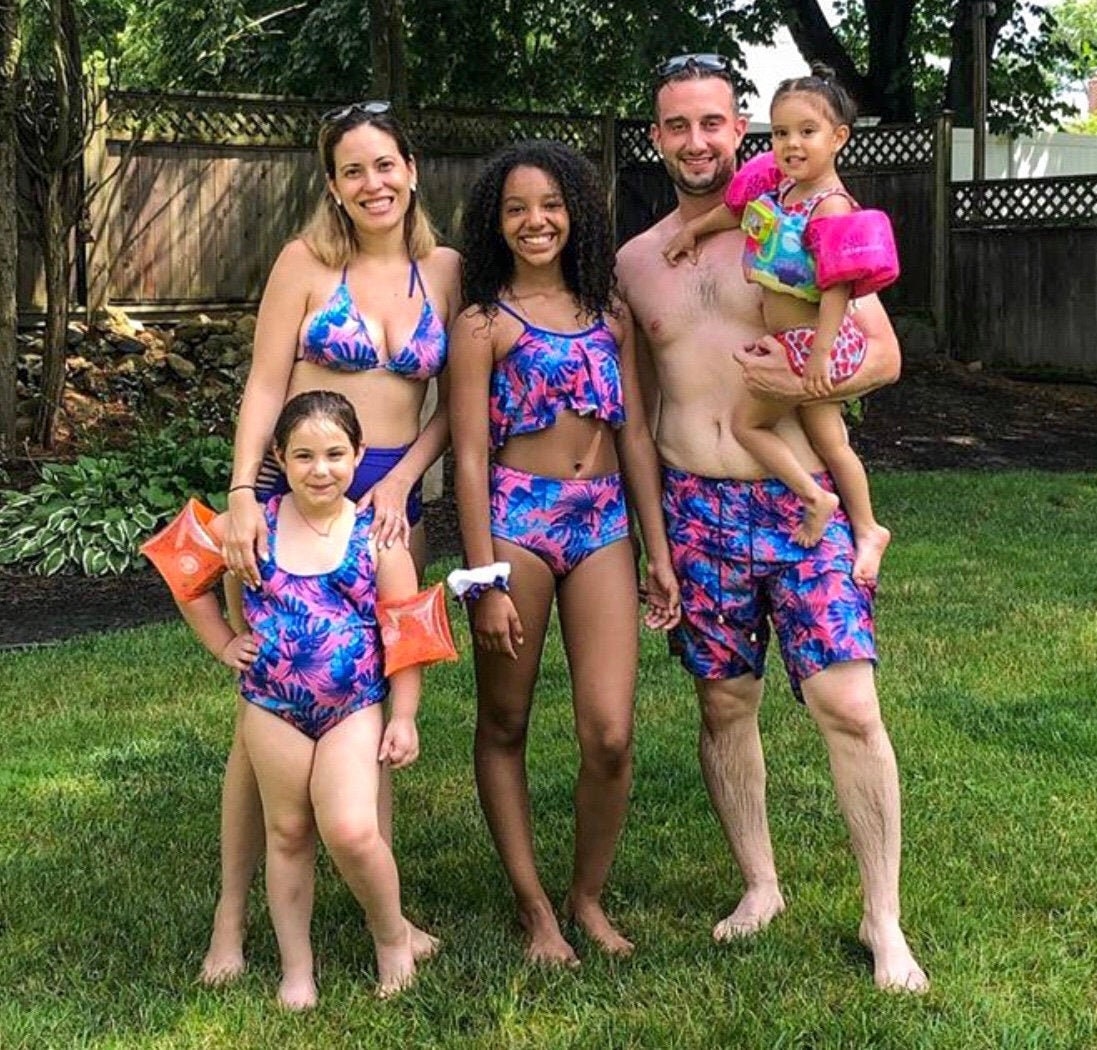 Tropical Family Matching Swimsuits – Coordinated Swimwear for Mom, Dad, Kids, and Babies – Perfect for Beach Days and Pool Fun!