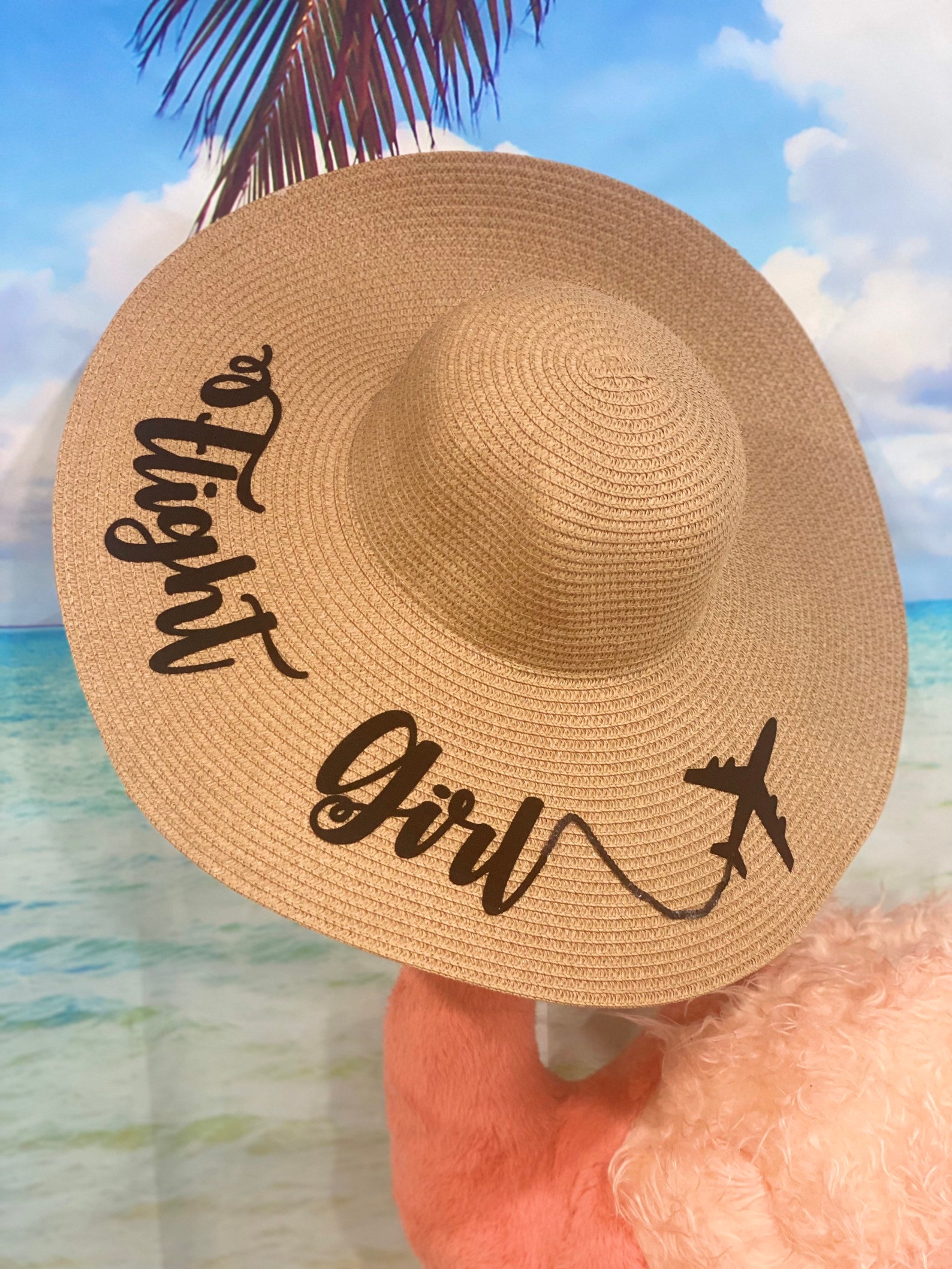 Personalized floppy hat Vinyl Personalized sun hat Floppy Etsy