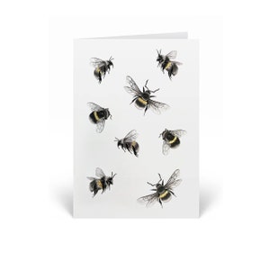 Bienen Weihnachtskarte von Saskia Illustration
