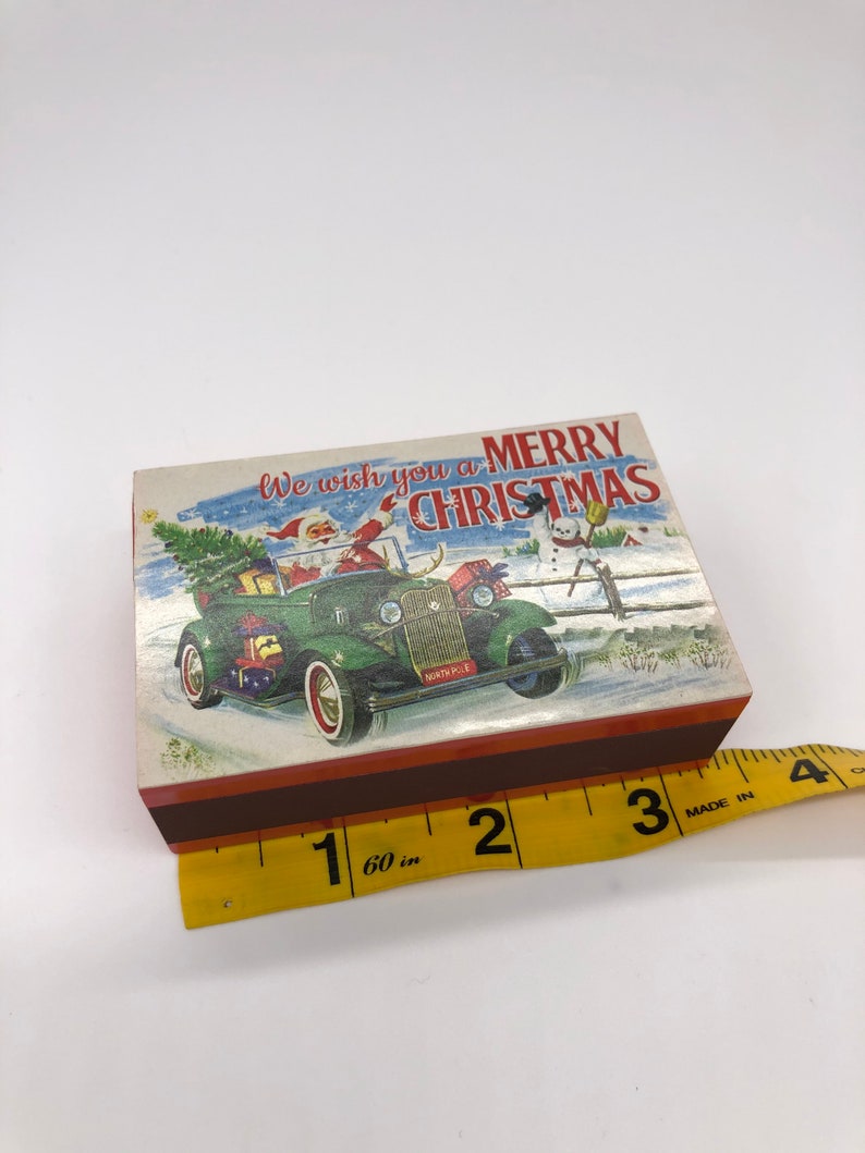 Merry Christmas &amp; Jingle Bells Music Box Set of 2 | Etsy