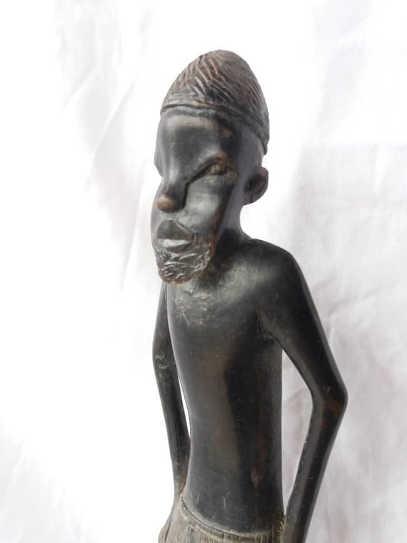 Ashanti-Fruchtbarkeitspuppe 32-34cm afrikanische Figur African Art 