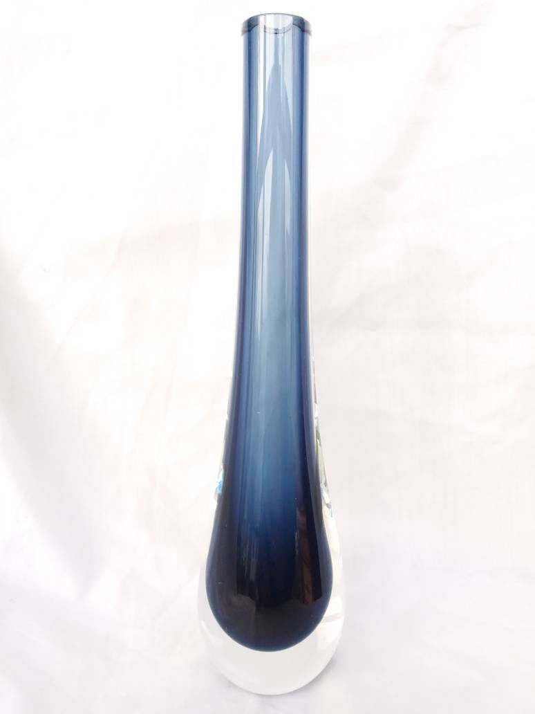 Home & Living Vases small delivate glass Purple and light blue Bud