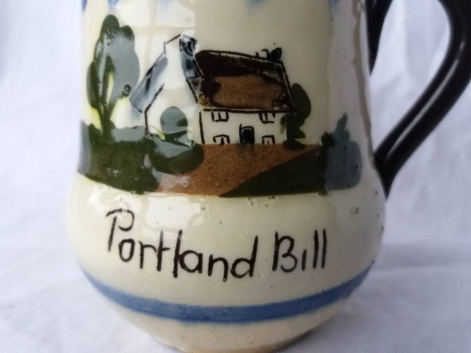 1960s St Marychurch Pottery Cottage ware milk jug. Torquay