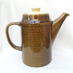 Vintage  StavangerFlint Norway Flamingo Brunette coffee pot. 1950s 1960s Kare Berven Fjeldsaa. Scandinavian vintage