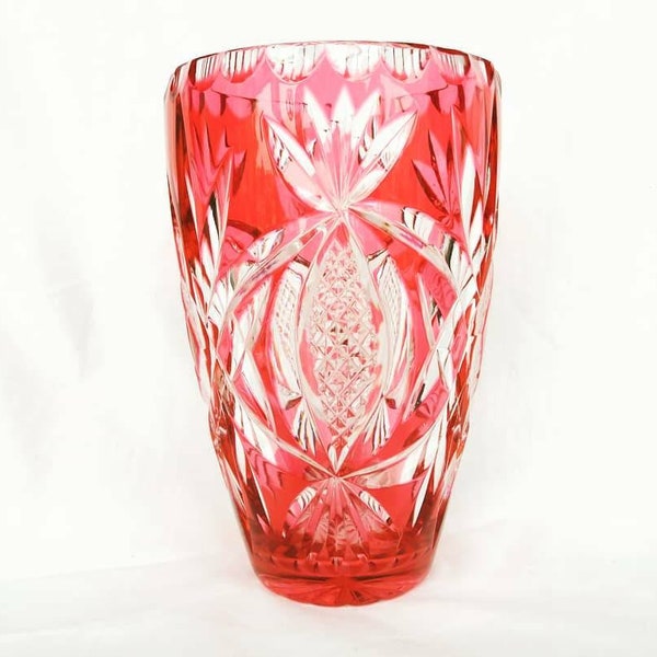 Crystal Glass Vase Etsy UK