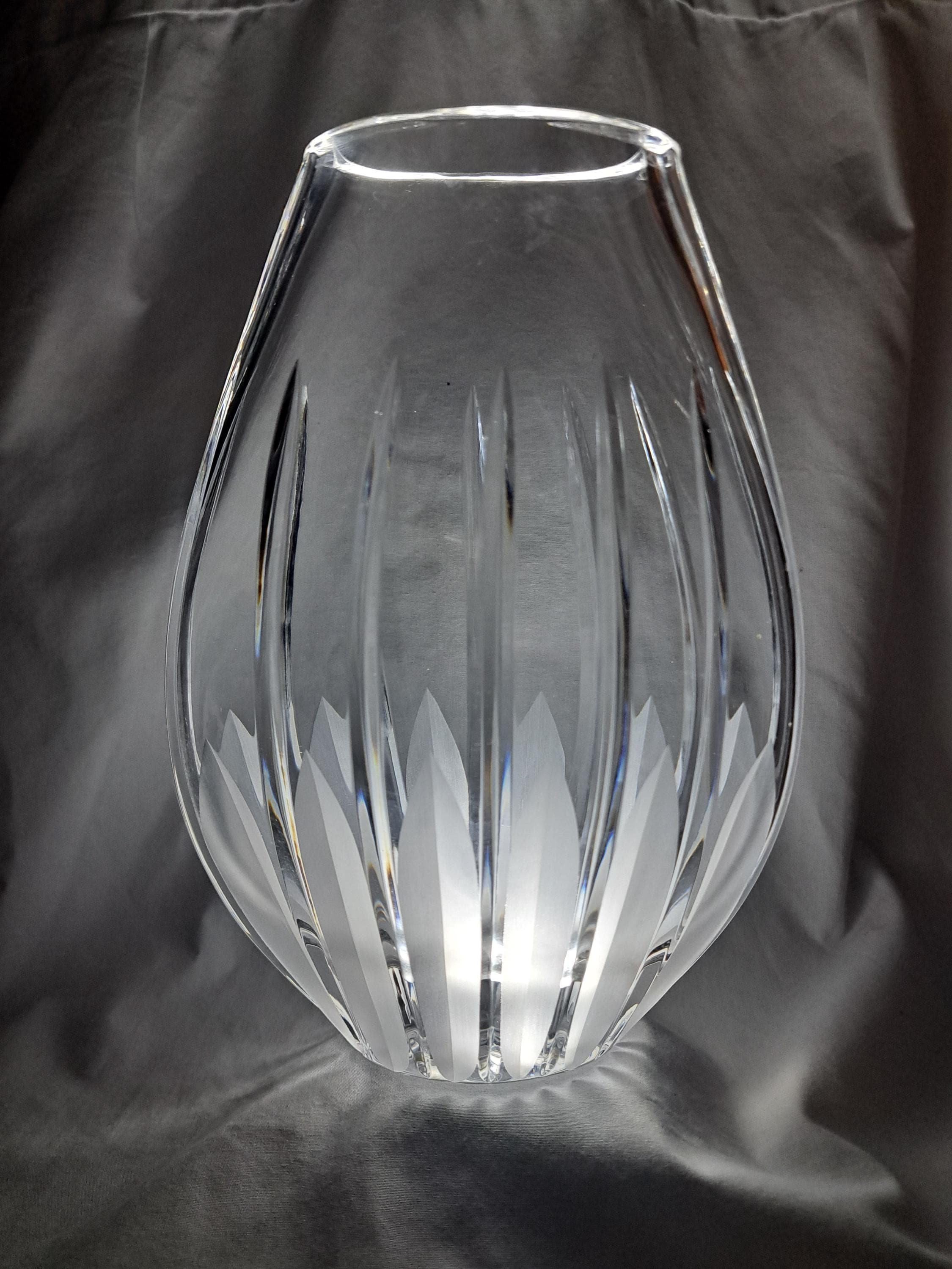 Slovakia Crystal Glass Vase - Etsy