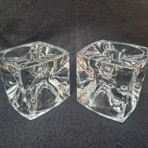 Crystal Cube Candle Holder Etsy UK