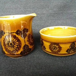 Vintage SERA StavangerFlint Norway sugar and creamer. 1960s 1970s. Kare Berven Fjeldsaa and Inger Waage.  Scandinavian vintage