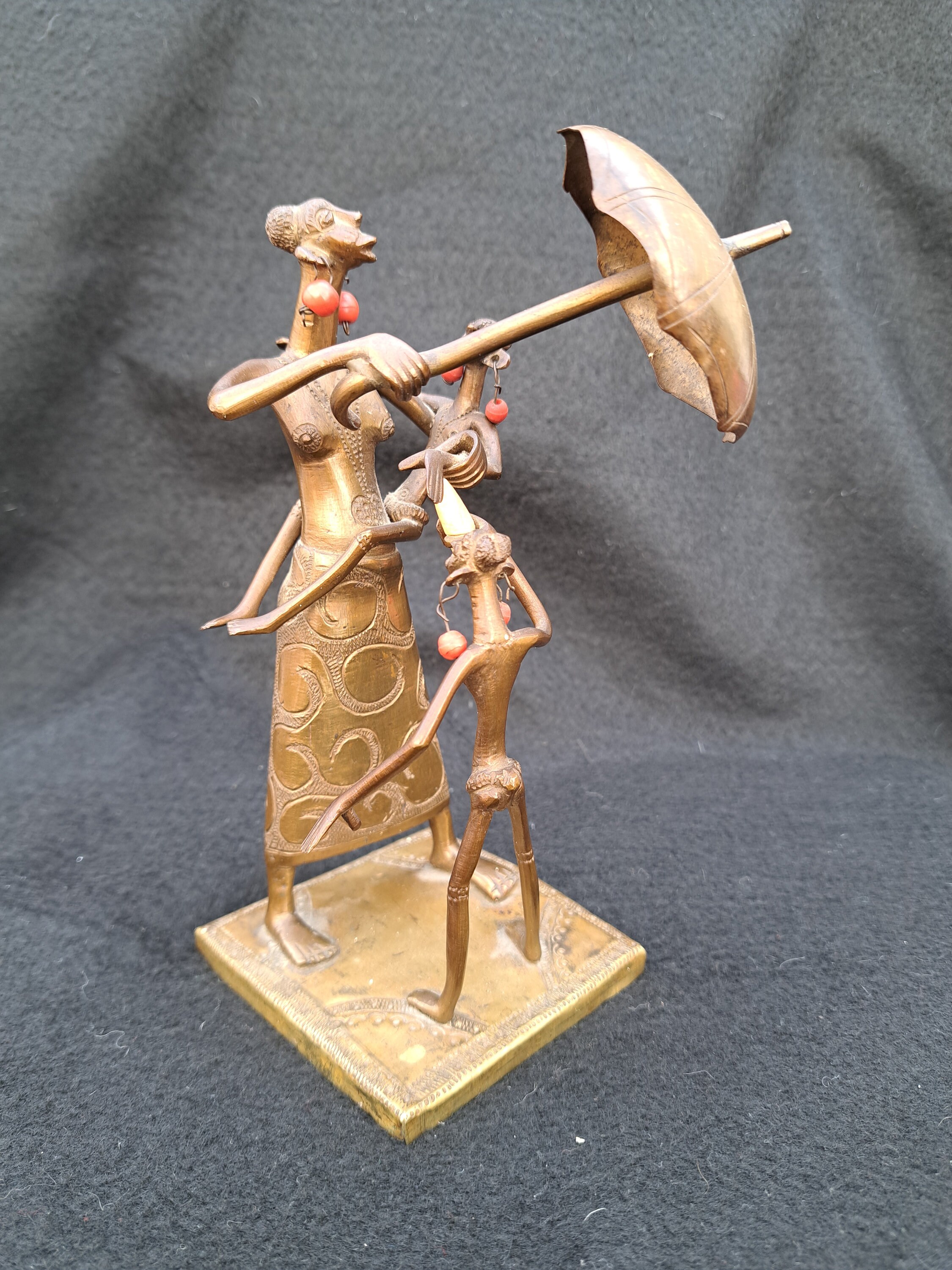 驚異の人体表現】ヴィンテージ アフリカ彫刻 45cm プリミティブアート