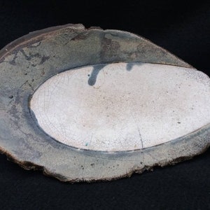 Nelson Studio Pottery hand built slab bowl. rustic design. signed. artisan made. 1980s.