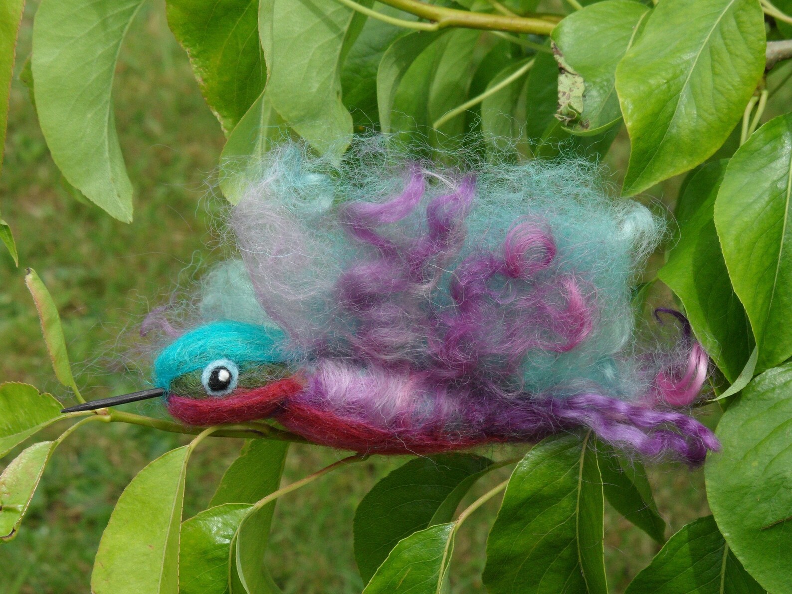 Needle Felted Hummingbird/ Handmade Felt Decoration/ Hand Etsy