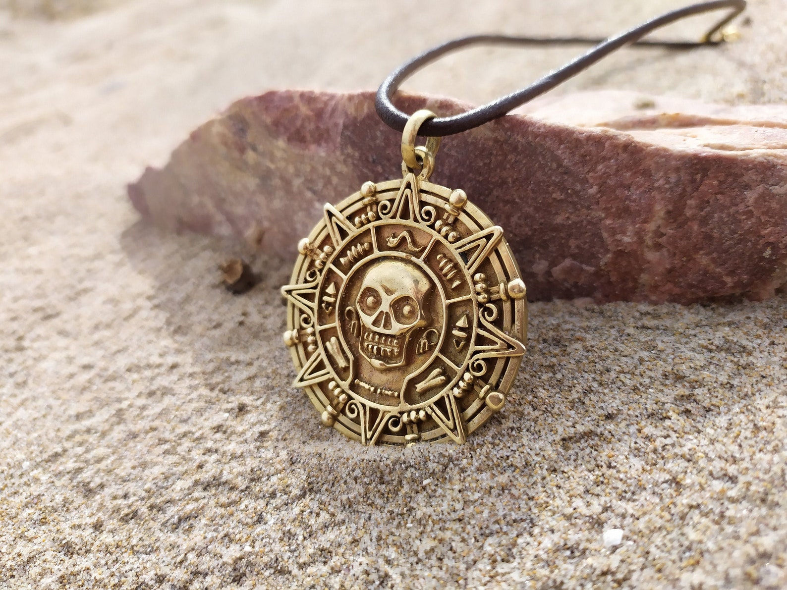 Pirates of the Caribbean Medallion Uncharted Necklace Etsy UK