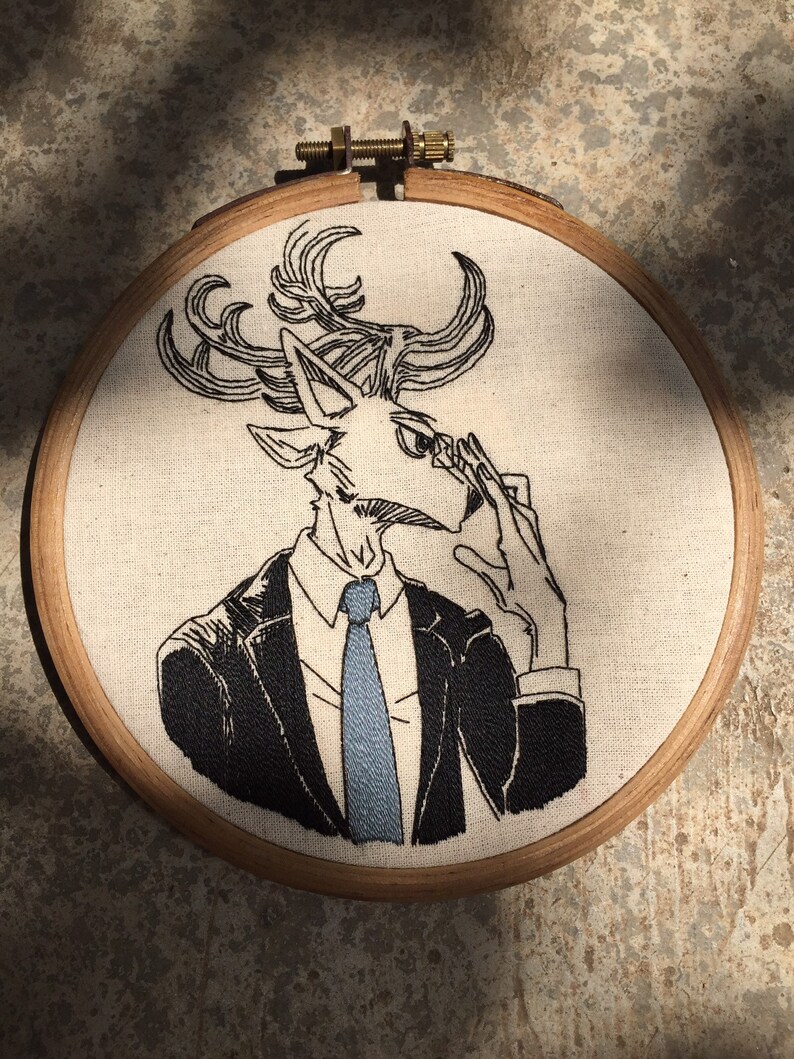 Beastars Embroidery Hoop Art Embroidery Art Collectibles Lifepharmafze Com