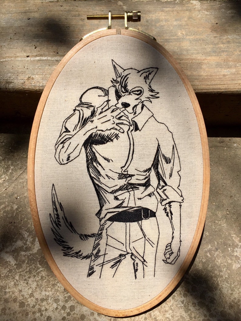 Beastars Embroidery Hoop Art Embroidery Art Collectibles Lifepharmafze Com