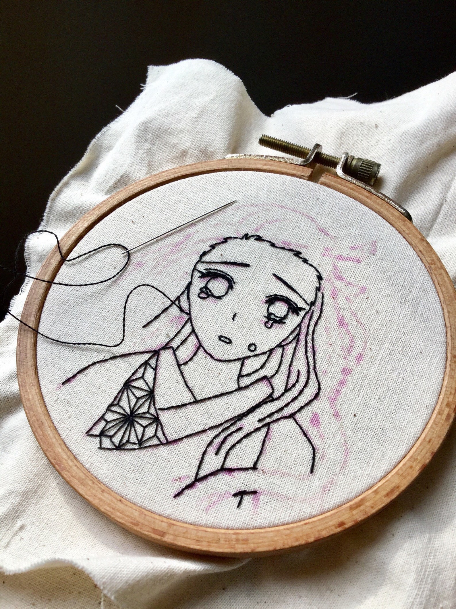 Anime manga character embroidery commission  etsy Anime manga character embroidery commission  etsy