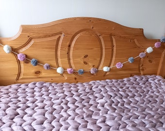 Pom Pom Garland, Handmade to order, bunting