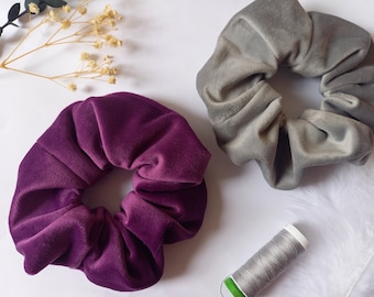 Soft Velvet Scrunchies, Chunky Scrunchies, Hand Made to order, Hairbands, 2 Sizes