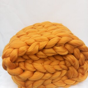Chunky Knit Acrylic Blankets, Hand Made to Order, Various Colours Giant Knit Throw, 100% Vegan image 7