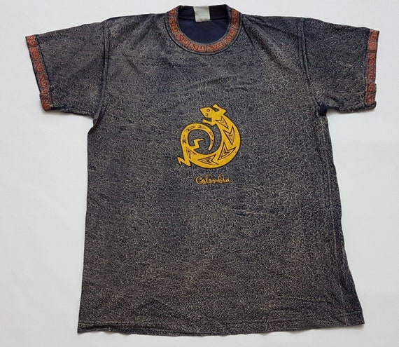 Vintage Colombia Shirt Gray men size: M/Vintage Cl