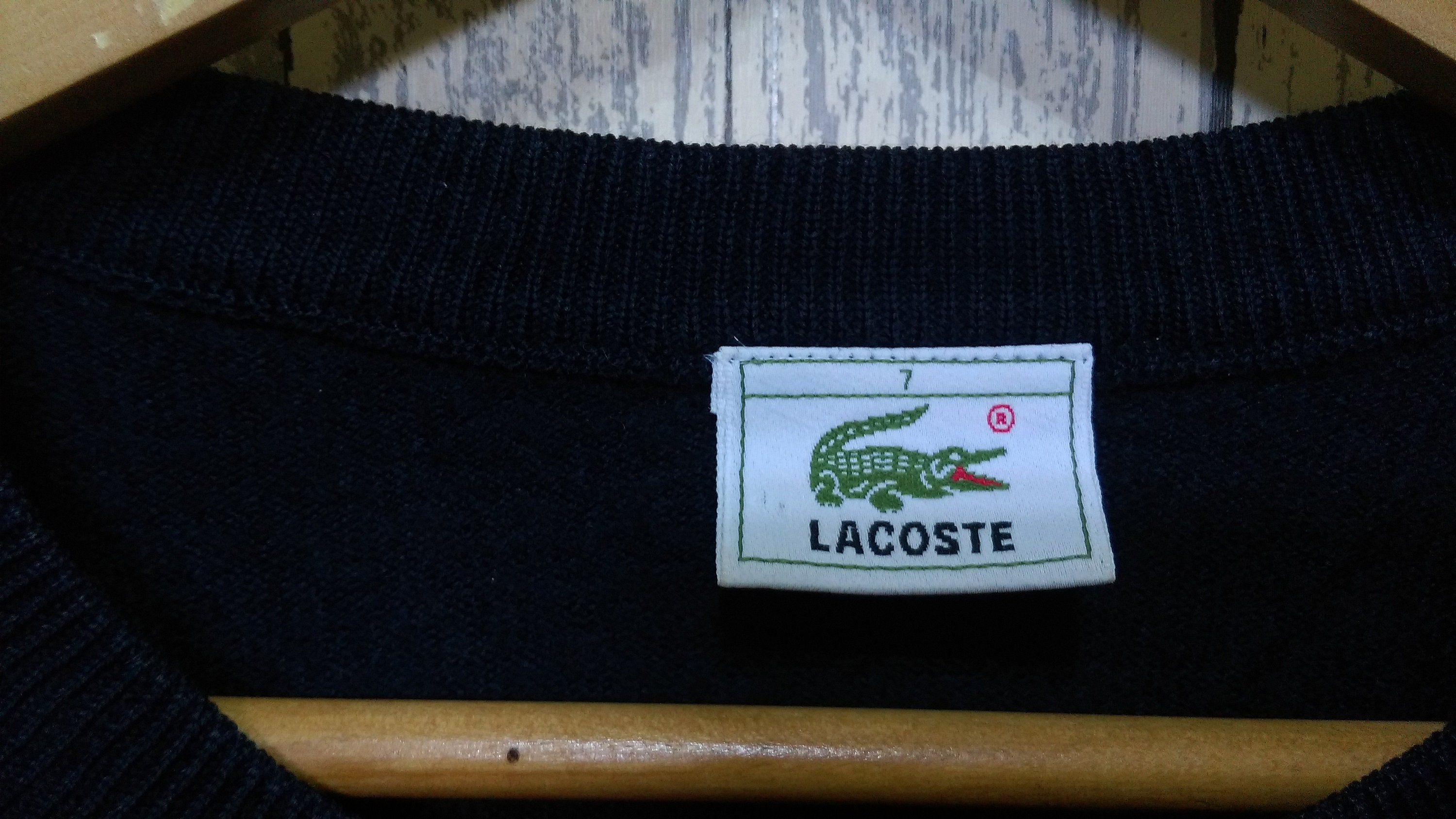 Vintage LACOSTE Knit Jumper Authentic sweater Size: 7/L/XL/ | Etsy