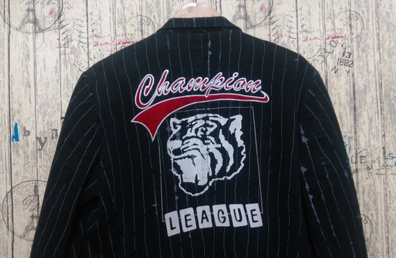 Vintage blend men's 90s Champion League player bla