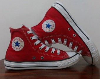 red converse shoes