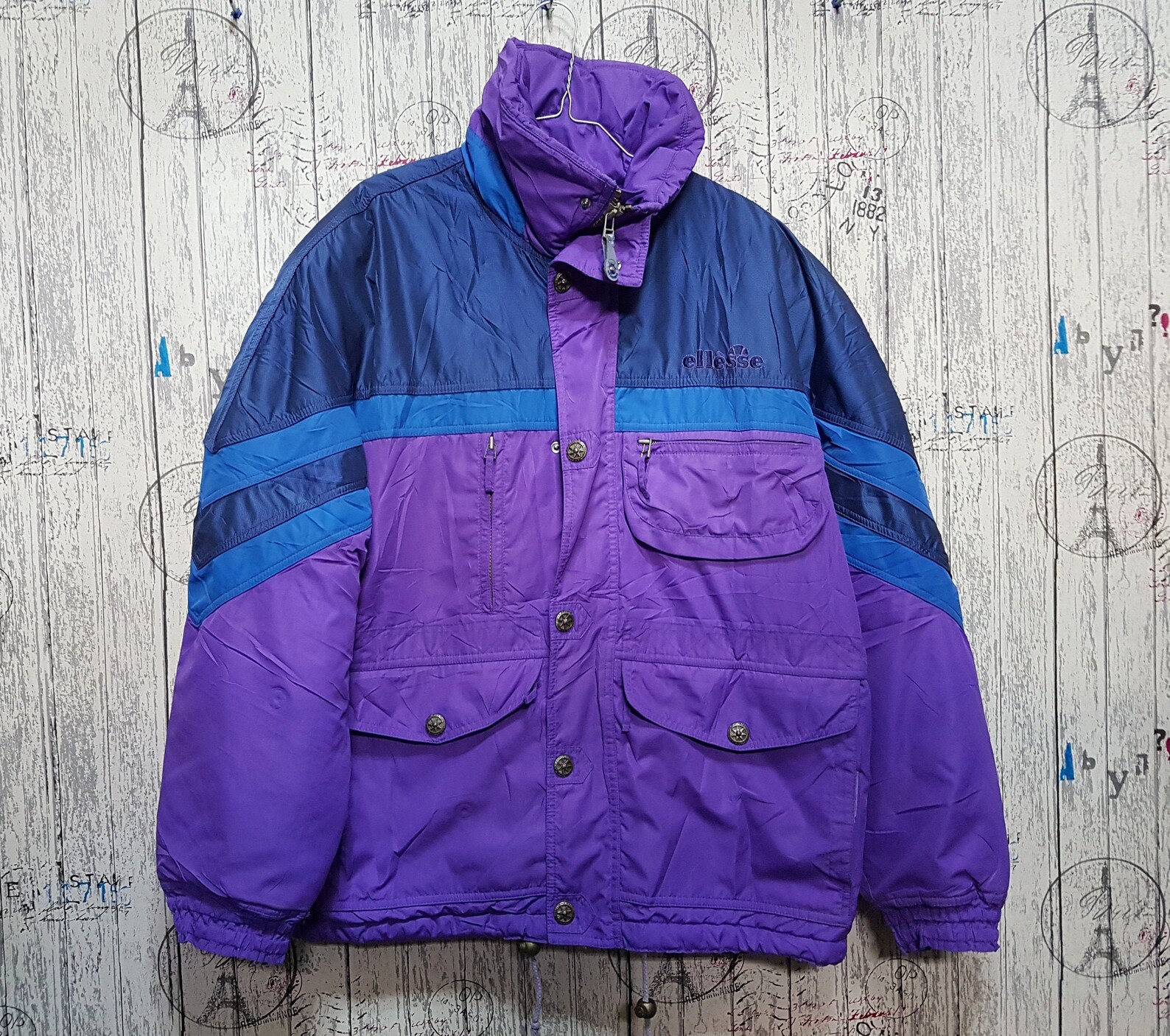 Vintage 90's Ellesse Winter Jacket/ Ellesse Windbreaker | Etsy