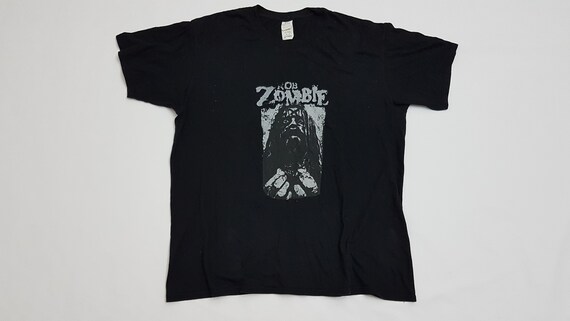 Vintage Rob Zombie Horror T Shirt Rare black t-sh