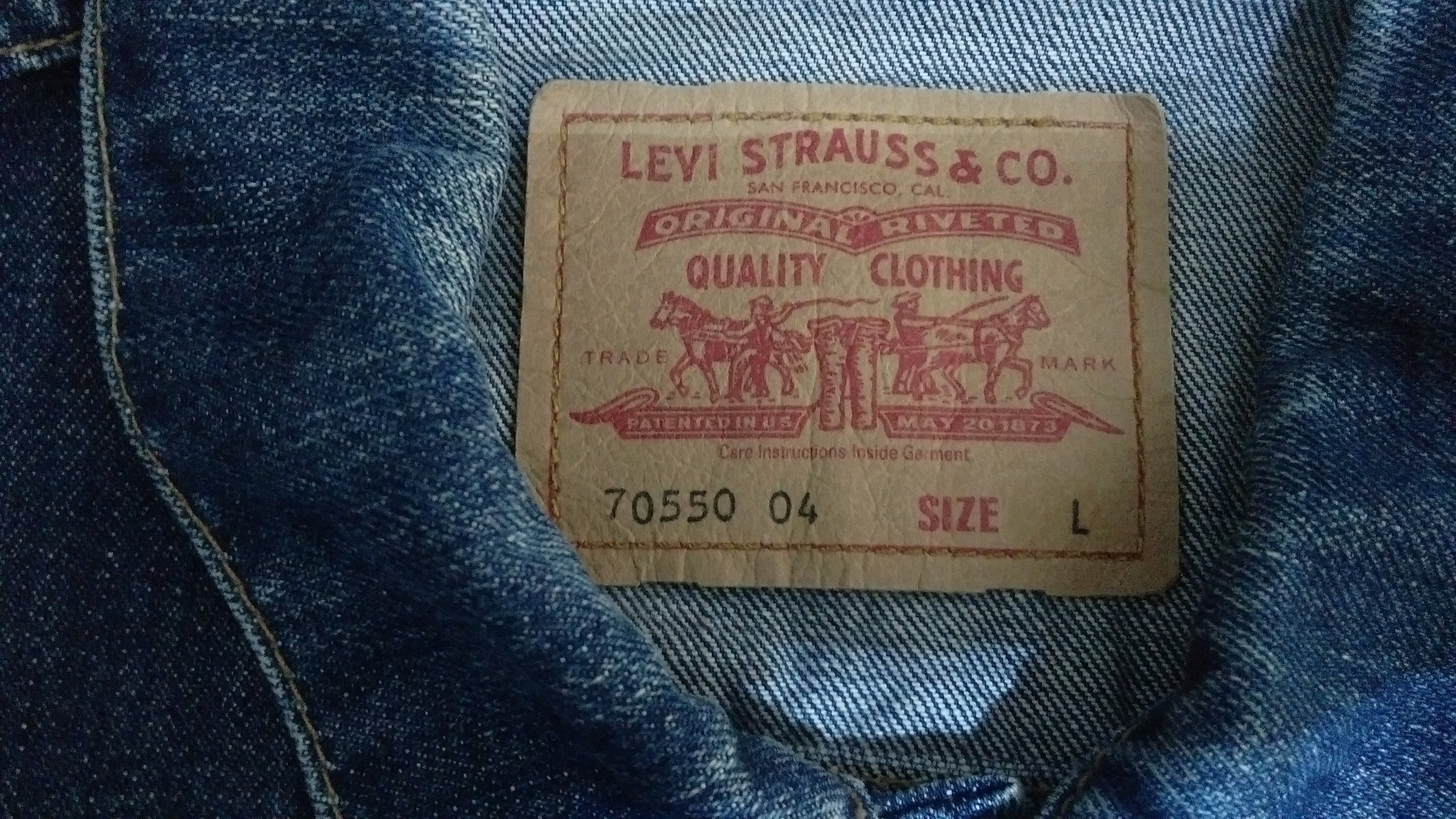 90s Vintage Masculino LEVIS 70550 04 azul marino chaqueta azul | Etsy España