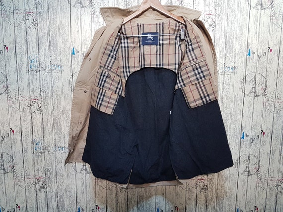 Vintage Burberry 90s jacket windbreaker Men Beige