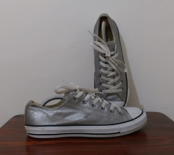 converse high top silver