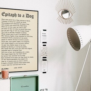 Epitaph to A Dog Poem by Lord Byron Printable, Digital Download, My ...