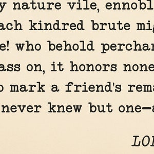 Epitaph to A Dog Poem by Lord Byron Printable, Digital Download, My ...