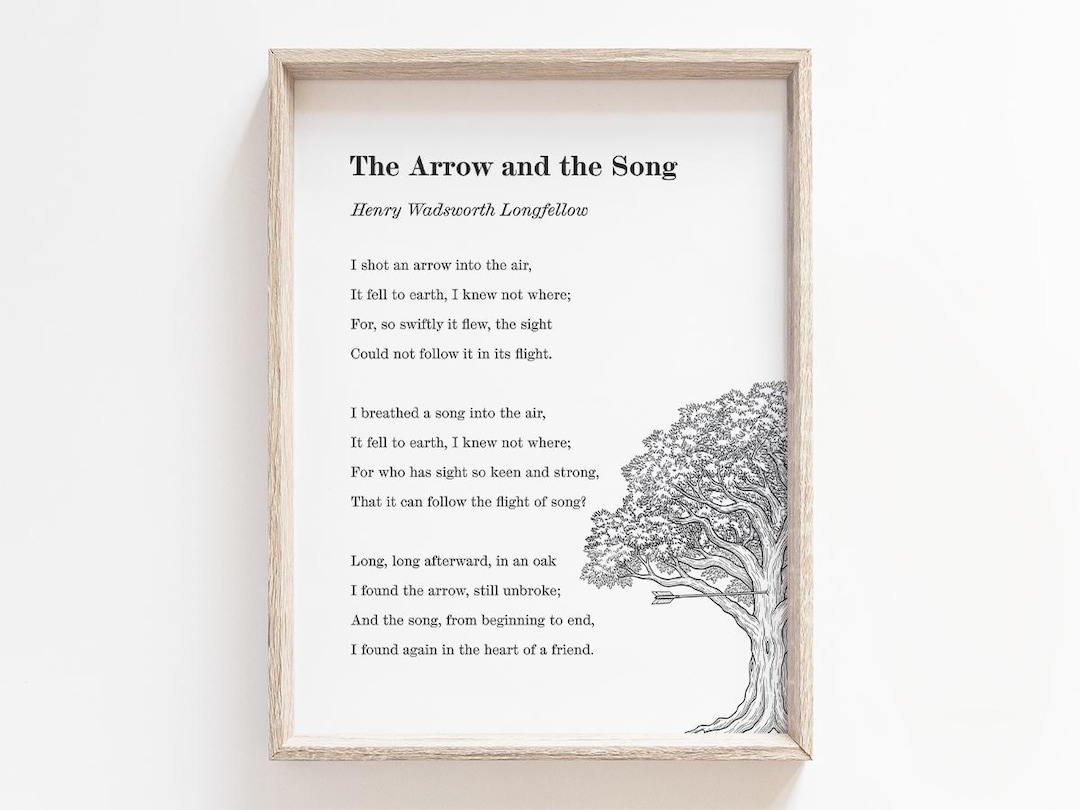 the-arrow-and-the-song-poem-henry-wadsworth-longfellow-printable