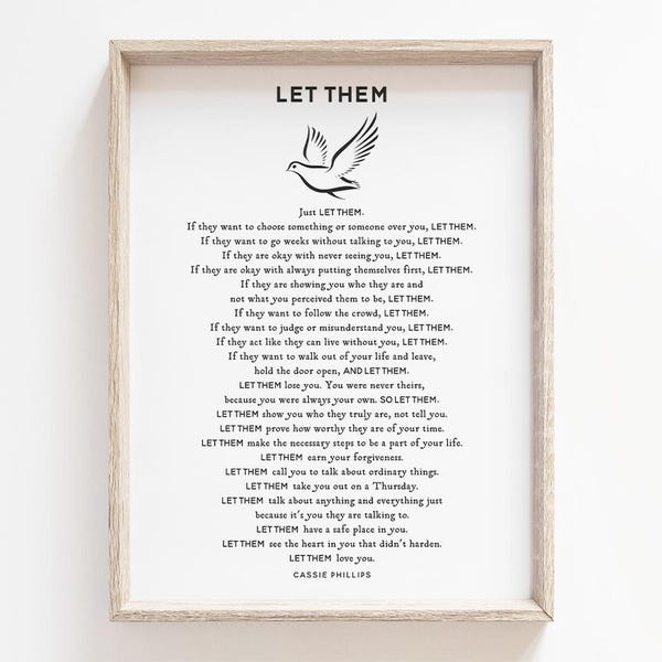 Let Them by Cassie Phillips - Etsy