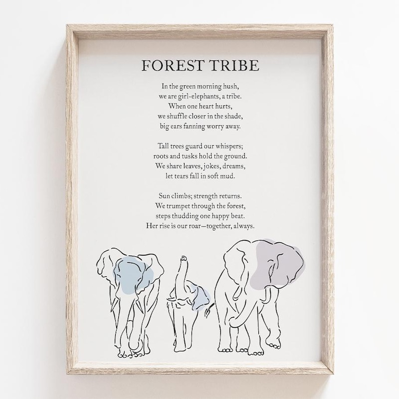 Elephant Sisterhood Printable Etsy
