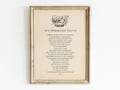 Homemaker Prayer Printable, Digital Download, Daily Gratitude Home Decor, Vintage Kitchen Farmhouse, Laundry Room Wall Art Grand Mother Gift