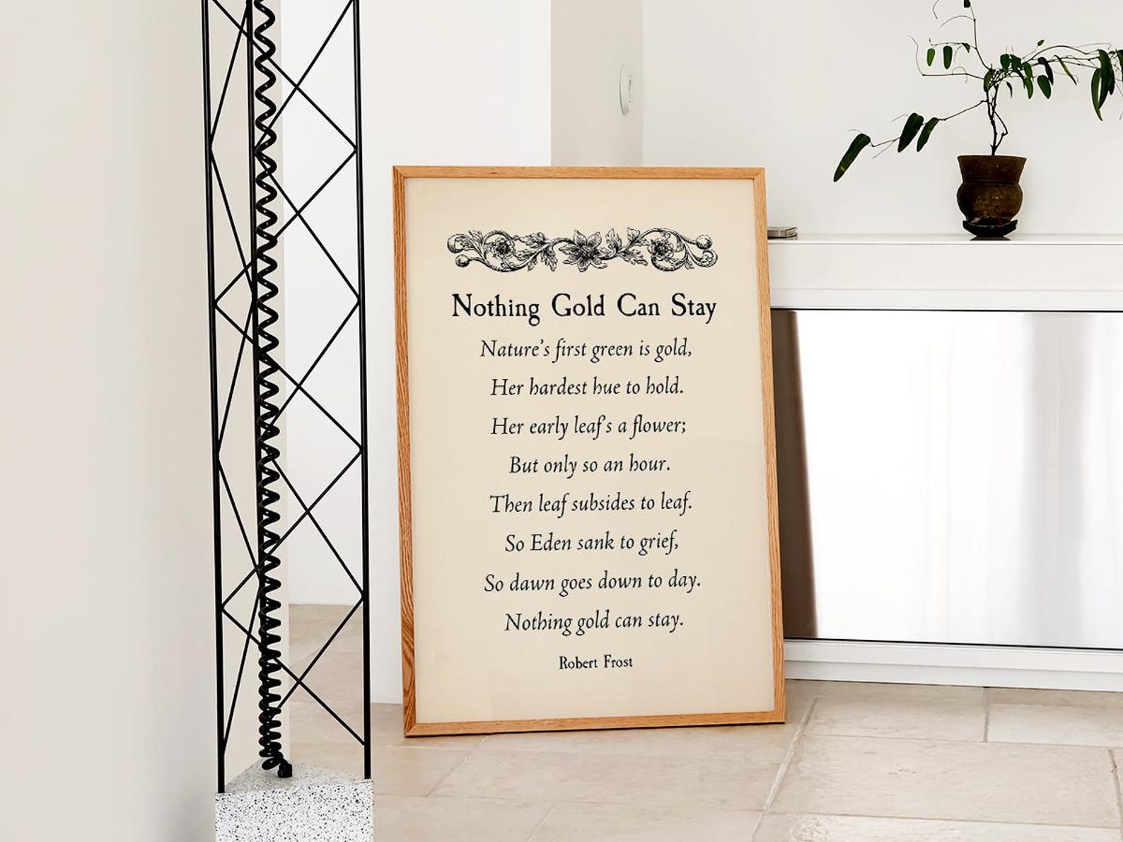 Nothing Gold Can Stay Poem by Robert Frost Printable, Digital Download ...
