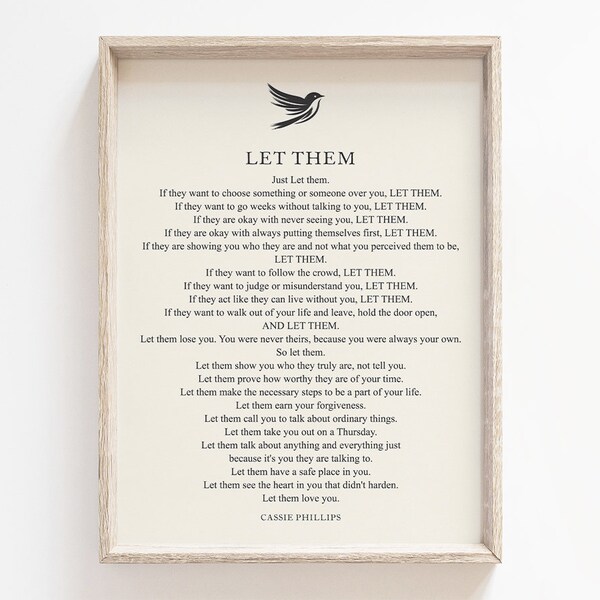 Let Them by Cassie Phillips - Etsy