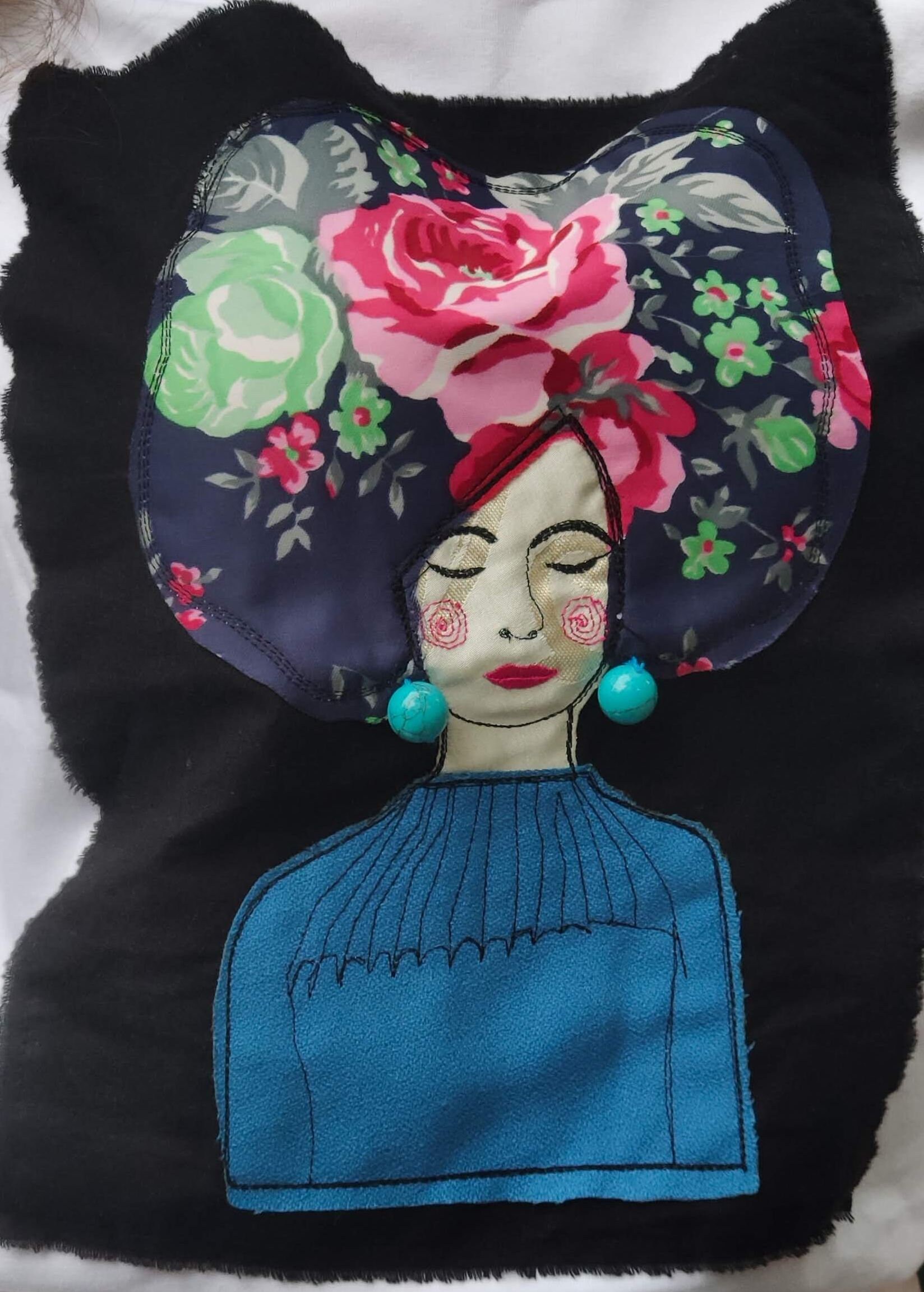 Embroidered Tshirt Women Flowers Shirt With Embroidery 3D Etsy