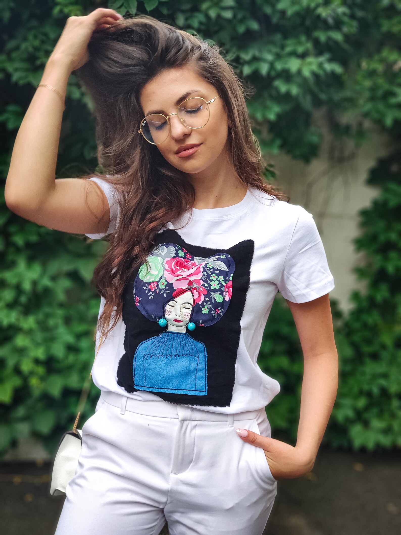 Sweetie 3D Flower Embroidered Shirt
