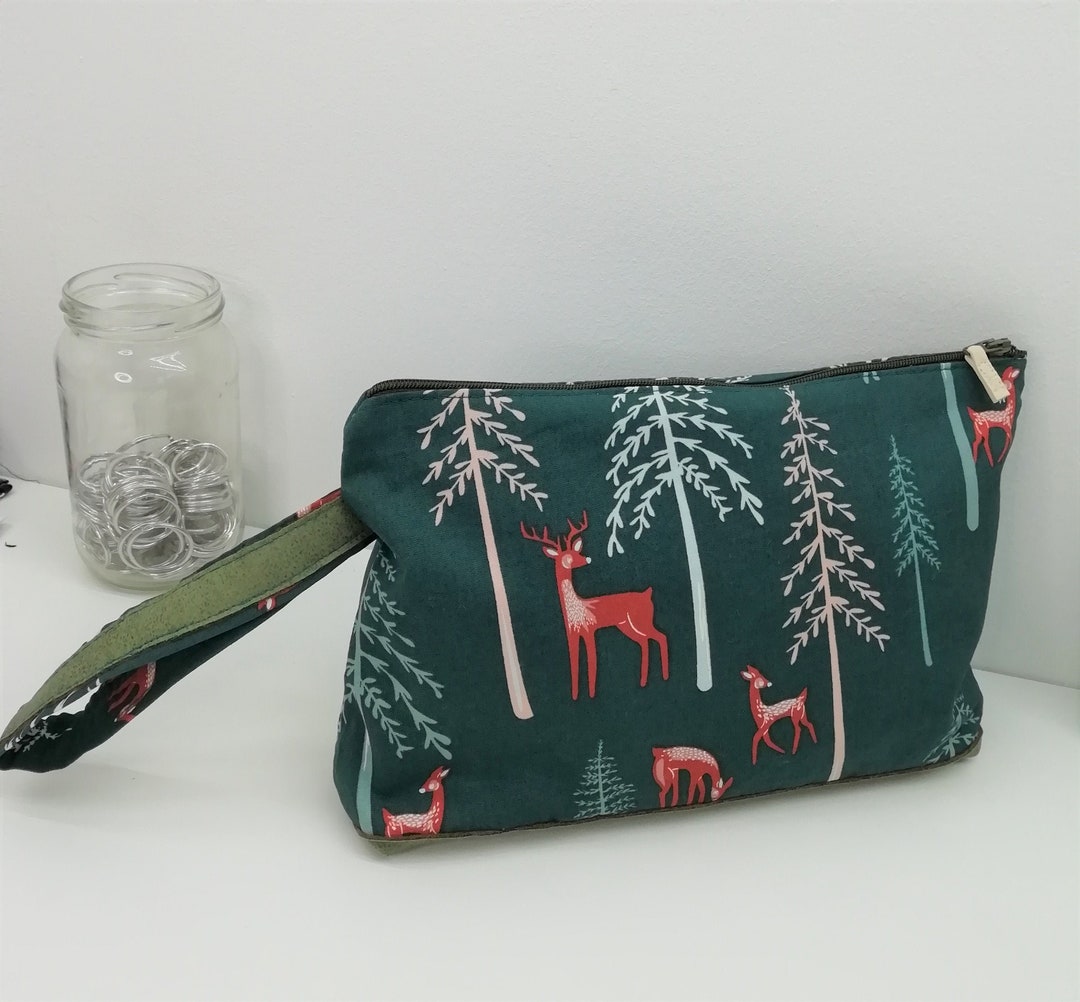 Vegan Forest Deer Cosmetic Pouch Wash Bag Toiletries Bag - Etsy New Zealand