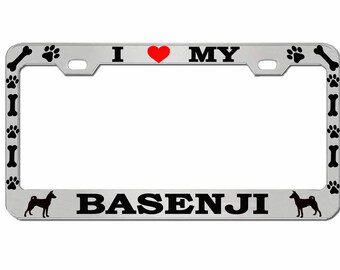 I Love My Basenji 8 AS582 Car Sticker Decal Thatlilcabin