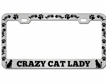 Cat License Plate Etsy
