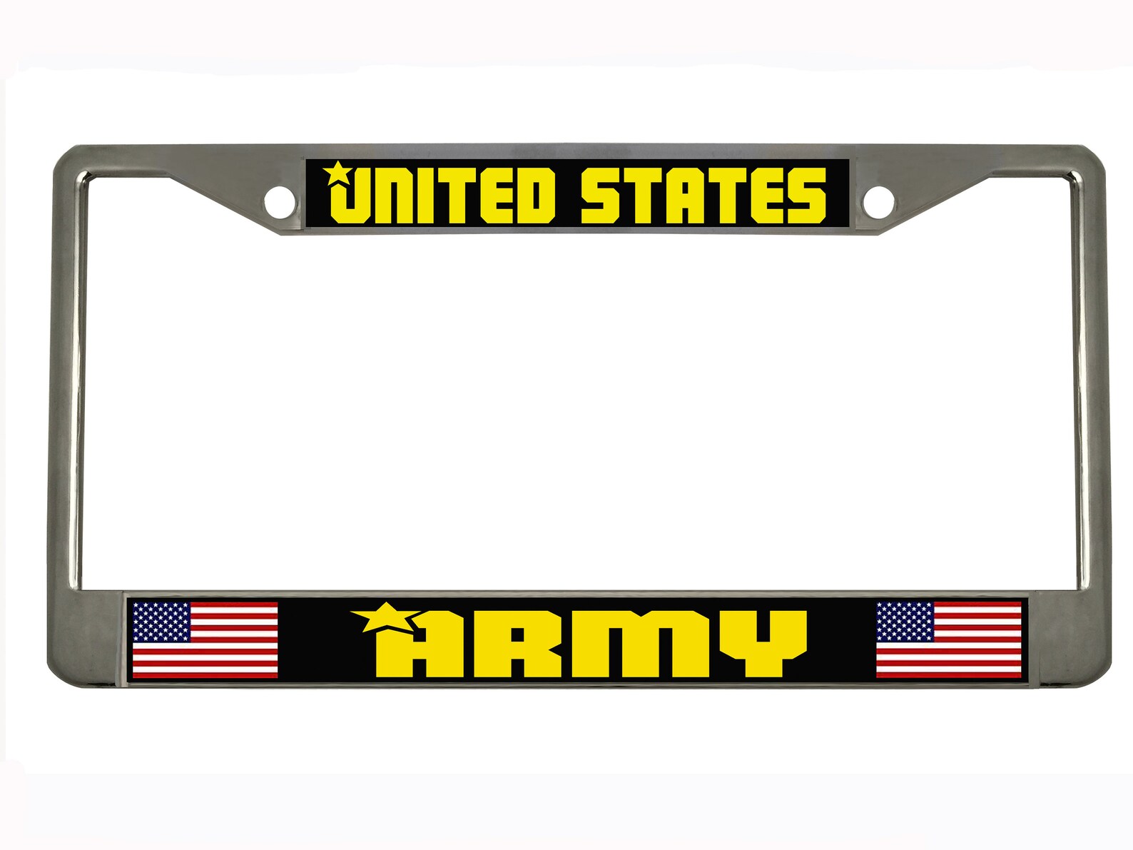 United States Army Auto Steel License Plate Frame Tag Holder Etsy