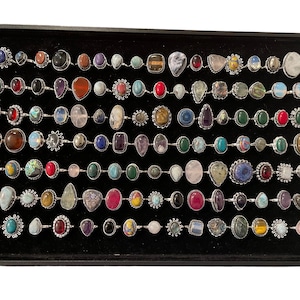 Sterling Silver Gemstone Rings