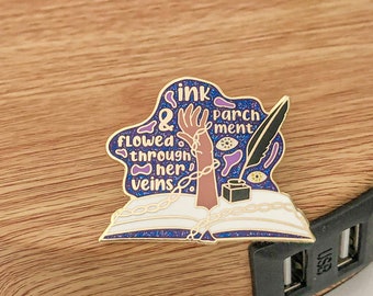 Bookish Enamel Pin - Book enamel pin. book. book pin. Enamel Pin. bookish pin. bookworm. bookish gifts.