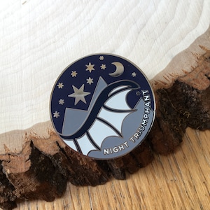 Bookish Enamel Pin - Night Triumphant | Book enamel pin. book. book pin. Enamel Pin. bookish pin. pins. lapel pin.
