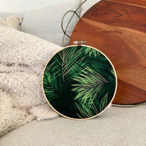 Palm Leaves Enamel Pin Hoop | pin hoop. pin display. pin board. enamel pin. lapel pin. - 7 Inch