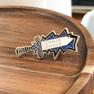 Bookish Enamel Pin “Lex Malla Lex Nulla” | Book enamel pin. book. book pin. Enamel Pin. bookish pin. pins